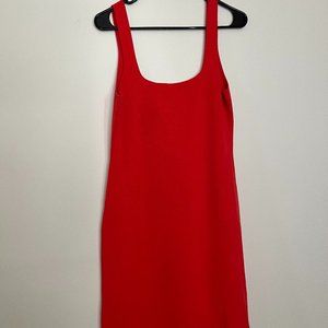 Jcrew 100% Cotton Red Knit Dress size M